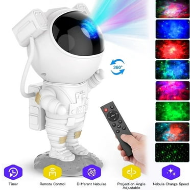 Astronaut Nebula, Astronauta De Luces Para Cuarto, Space Mate Mood Light with Remote Control and Timer, Led Nebula Night Light for Room Decoration, White