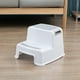 thumbnail image 2 of Kearding Taburete con escalón multifuncional: fácil de montar y con almacenamiento espacioso Taburete con escalón para niños de PP duradero Conjuntos de muebles de dormitorio beige violeta, 2 of 6