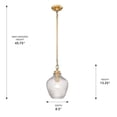 thumbnail image 5 of Golden Lighting Adeline 1-light Pendant in Modern Brushed Gold, 5 of 5