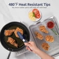 thumbnail image 3 of Pinces de Cuisine Résistantes à la Chaleur 480 °F : U-Taste Pince de Cuisson en Silicone 9 Po avec Embouts en Caoutchouc Antiadhésifs Fermement Scellés et Poignée en Acier Inoxydable 18/8 Revêtue de Silicone et Verrouillage Lisse pour Servir le Gril (Bleu), 3 of 9