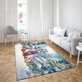 thumbnail image 4 of Merry Christmas Pitbull Enjoys Woofmas Winter Xmas Holiday Indoor Rug Terrier Dog Lover Carpet Living Bed Room Sofa Home Decor - 02022, 4 of 5