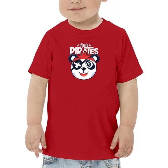 Cute Panda Little Pirates Design T-Shirt Toddler -Image by Shutterstock, 5 Toddler