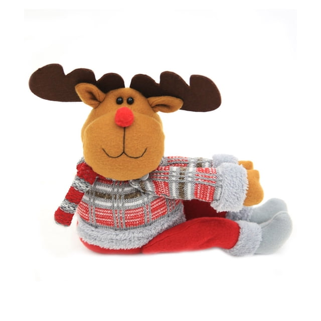 Toystoory Cortina de ventana de Navidad de dibujos animados, hebilla portátil con temática de Navidad, lavable, reutilizable, parasol para el hogar, Kits de decoración para fiestas Animal Toystoory HA069199-03