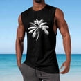 thumbnail image 2 of YUGYXL Tank Track Athletic Running Vests for Man Summer Fall Boat Neck Graphic Tops Vest Mens Trendy Black XL, 2 of 5