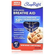 SleepRight Intra-Nasal Breathe Aids Breathing Aids for Sleep Nasal Dilator 45 Day - 2 Pack
