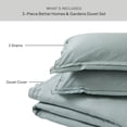 thumbnail image 5 of Better Homes & Gardens 3-Piece Green River Cotton Percale Duvet Cover Set, King, 5 of 15