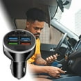 thumbnail image 5 of USB Car Charger Fast Charging 4USB Ports with Smart Technology & Compact Design for Road Trips, 5 of 8
