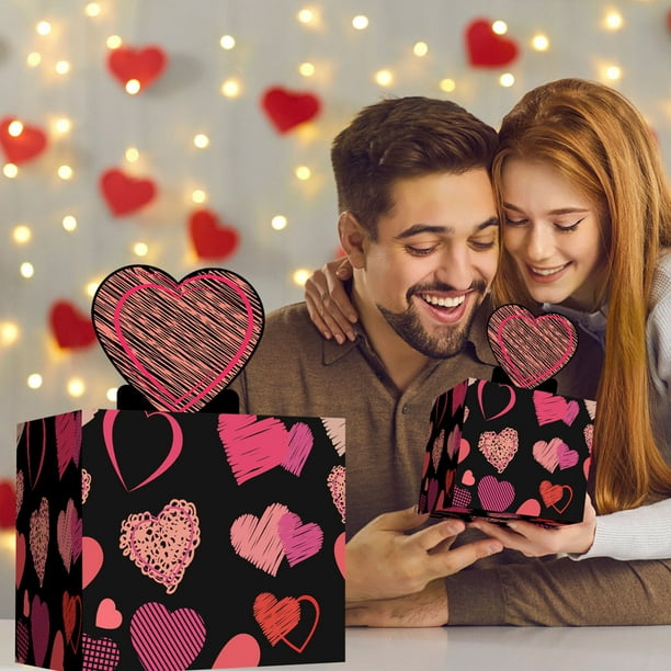 Hucha sorpresa para San Valentín | Regalo creativo en efectivo para novia o esposa | Caja de regalo navideña DIY para aniversario o cumpleaños | Hucha artesanal de papel
