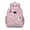 Pink-45, variant on Gothic Students Backpack with Cosmic Astrology Sun, Moon, and Star Print, Mystical Golden Celestial Design, Water-resistant and Spacious for Toddlers and School