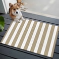 thumbnail image 4 of Beige Striped Large Area Rugs for Bedroom Living Room, Soft Non Slip Carpet Bedside Rug, Modern Farmhouse Beige White Stripes Rectangular Floor Cover Kitchen Accent Rug 2'x3' for Dining Room/Office, 4 of 9