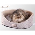 thumbnail image 1 of Armarkat Cat Bed, Pale Silver and Beige, 1 of 5