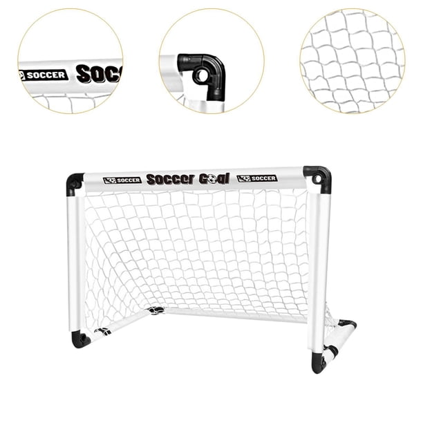 Mini Juego 2 En 1 De Fútbol Y Hockey Con Portería, Palos Y Pelotas - Set Deportivo Para Niños De Interior Y Exterior, Ideal Para Desarrollar La Coordinación