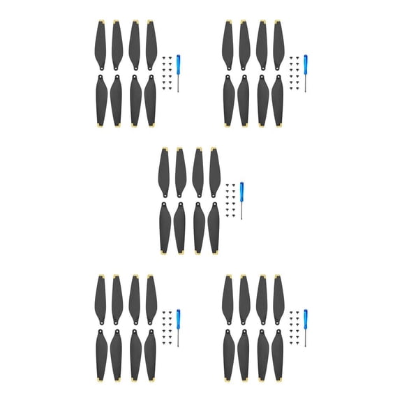 Hélices de drones Cateissary 4 pares repuesto para Mini 3 Pro Gold Type2 NO2