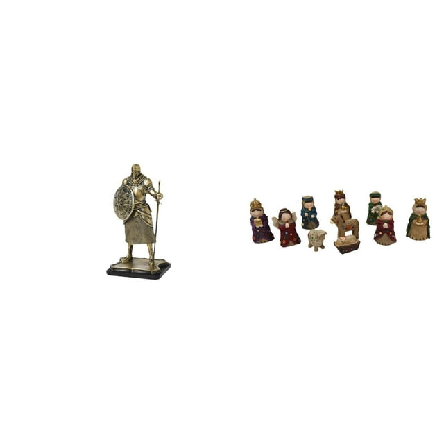 Figura de escritorio,Estatua de caballero,artesanía artística,coleccionable,escritorio,oficina,Figura decorativa,pieza de arte,decoración del hogar,Estatua de la Natividad,Figuras navideñas