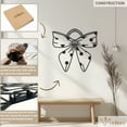 thumbnail image 5 of Violaura Bow Accent Metal Wall Art - Easy to Install Hanging Perfect for Home, Living Room Decor (12" x 12"), 5 of 8