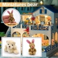 thumbnail image 3 of Carroterr 1/12 Plush Gifts Charm Mini Bear Tiny Handcrafted Dolls Handmade Miniature Q8H6, 3 of 8