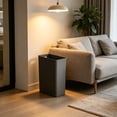 thumbnail image 6 of 10L Narrow Slim Trash Can for Kitchen Bedroom Bathroom, 5.2 Inch Wide Small Garbage Bin with Handle, Space-Saving Waste Basket for Tight Spaces, Gray, 6 of 6