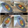 thumbnail image 4 of MERRYHAPY De Pizarra Negro Para Sushi Y Carnes Ideal Para Casa Y Restaurante, 4 of 7