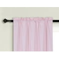 thumbnail image 2 of Innovate Two Tone Faux Silk Window Curtain Rod Pocket Solid Color MICROFIBER R64, 2 of 3