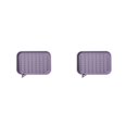 thumbnail image 4 of Yuarrent Soporte de silicona para baño, ducha antideslizante, de almacenamiento, encimera, caja de drenaje de reutilizable, bandeja Violeta 2piezas Yuarrent CBP285078, 4 of 5