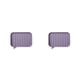 thumbnail image 1 of Wosthever Soporte de silicona para baño, ducha antideslizante, de almacenamiento, encimera, caja de drenaje de reutilizable, bandeja Violeta 2piezas Wosthever CBP285078, 1 of 5