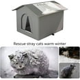 thumbnail image 5 of Weatherproof Feral Cat Shelter - Insulated Winter Cat House | Waterproof Enclosed Pet Tent for Multiple Cats, Outdoor Cat House for Porch, Barn, Yard, Heated Pet House for Cold Weather Protection, 5 of 7