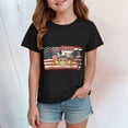 thumbnail image 2 of mgoYE 250 Years 1776-2026 250th Birthday Eagle T-Shirt for Celebrate 250th Anniversary of America Patriotic Tee 250 Short-Sleeved Top for Girls Boys 250th Anniversary Flag Tee(Black,11-12 Years), 2 of 4
