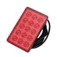 thumbnail image 3 of maskred Car Rear Diffuser Spoiler LED Brake Lights Bumper Cover Lamp For For For Universal Car Red White Black No.02 1Set, 3 of 6