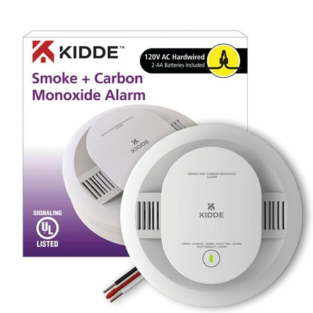 Kidde Combination Photoelectric Smoke & Carbon Monoxide Alarm with Hardwire Interconnect | 900-CUAR