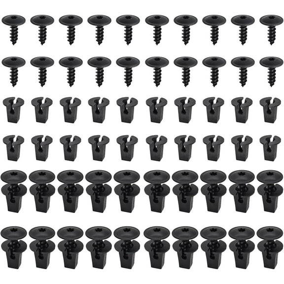 BERTDOMD 20 Sets Automotive Push Screws and Fasteners for Car Panel Bumper Cover,and Door Trim Compatible with Various Models Replacement