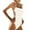 White, variant on Fesfesfes Monokini for Women Halter Neck Swimsuit New Fashion Style Beachwear With Chest Padded Wireless Quick Drying One-piece Bikini Backless One-piece Swimsuit