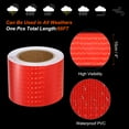 thumbnail image 3 of Uxcell Reflective Tape, 4" x 66 Ft Waterproof High Visibility Warning Safety Tape, Red, 3 of 6