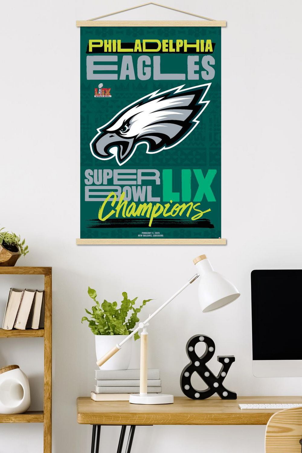 NFL Philadelphia Eagles - Super Bowl LIX Team Logo Wall Poster