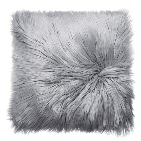 Sona Pillow - Meigar Decorative Throw Pillow Cover 18''X18'' Faux Fur Fluffy Plush Decorative Pillowslip Pillowcase Protecter for Car Sofa Bedroom Home Decor