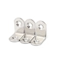 thumbnail image 4 of Uxcell 25mm x 25mm Stainless Steel L Shape Corner Brace Joint Right Angle Bracket 5pcs, 4 of 4