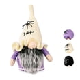 thumbnail image 1 of Toystoory 2021 nuevo sombrero de copa de palo de escoba de Halloween adornos de muñeca de gnomo enano de lindo elfo enano de dibujos animados Kits de decoración para fiestas blanco Toystoory HA007651-02, 1 of 6