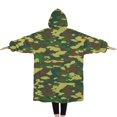 thumbnail image 3 of Wearable Adult Blanket Hoodie - Flannel Blanket Hoodie with Pockets -Sherpa Giant Hoodie Blankets for Women Men, 3 of 3