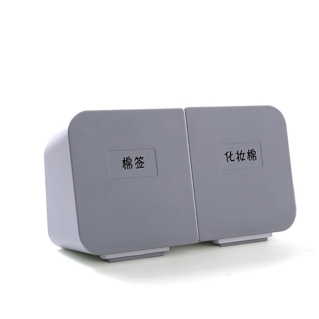 Caja de Almacenamiento de Bastoncillos de de Montaje en Pared de Plástico Bastoncillos de Caja Organizadora Multiusos Almacen blanco perfecl Almacenamiento de hisopos de algodón