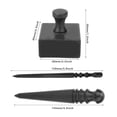 thumbnail image 5 of Mgaxyff Leather Craft Tool,Black Wood Leathercraft Edge Burnisher Leather Polished Grinding Tool Kit, Wooden Leather Burnisher, 5 of 8