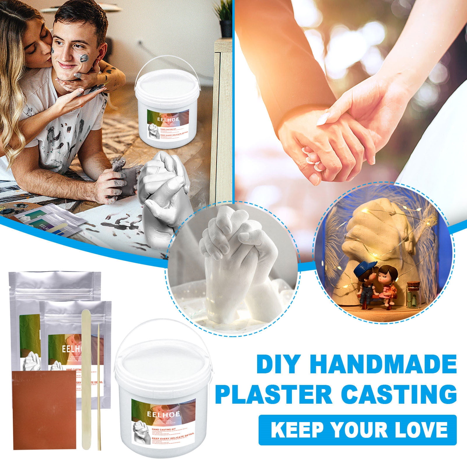 Buy Randolph Keepsake Hands Casting Kit Large DIY Plaster Statue