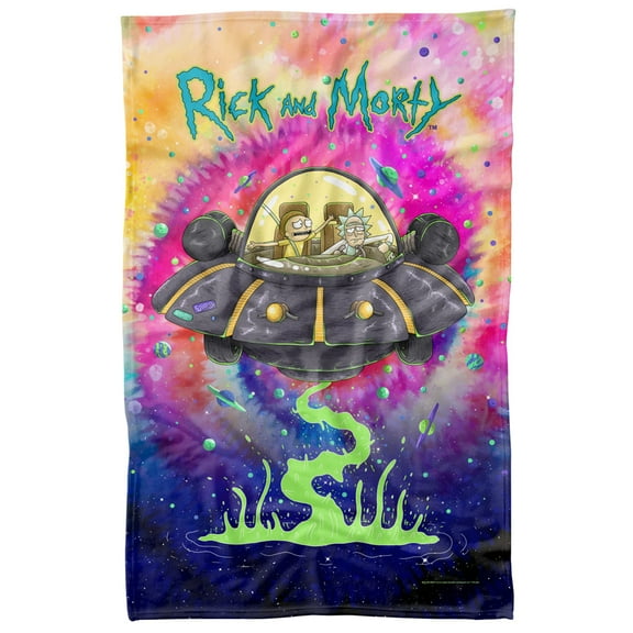 Rick and Morty Blanket, 36'x58' Spacial Breakthrough Fleece Blanket