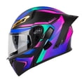 thumbnail image 3 of Casco de seguridad Casco de motocicleta unisex para adultos Cool Rider Equipment Four Seasons New Street Touring casco de moto con doble visera abatible hacia arriba casco integral gafas de sol integr, 3 of 8
