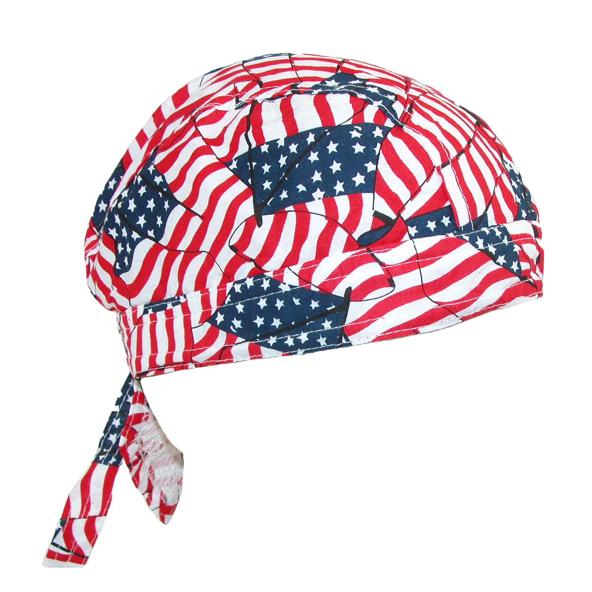 1 NEW Doo Rag Rags American Flag USA FLAG US FLAG 100/% Cotton