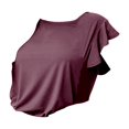 thumbnail image 5 of QASIEATN Women's Trendy Essentials Clothing: Delicate Sleeve Tee Neck Casual Solid Color Blouse Fall Fashion Outfits for Women, 5 of 6