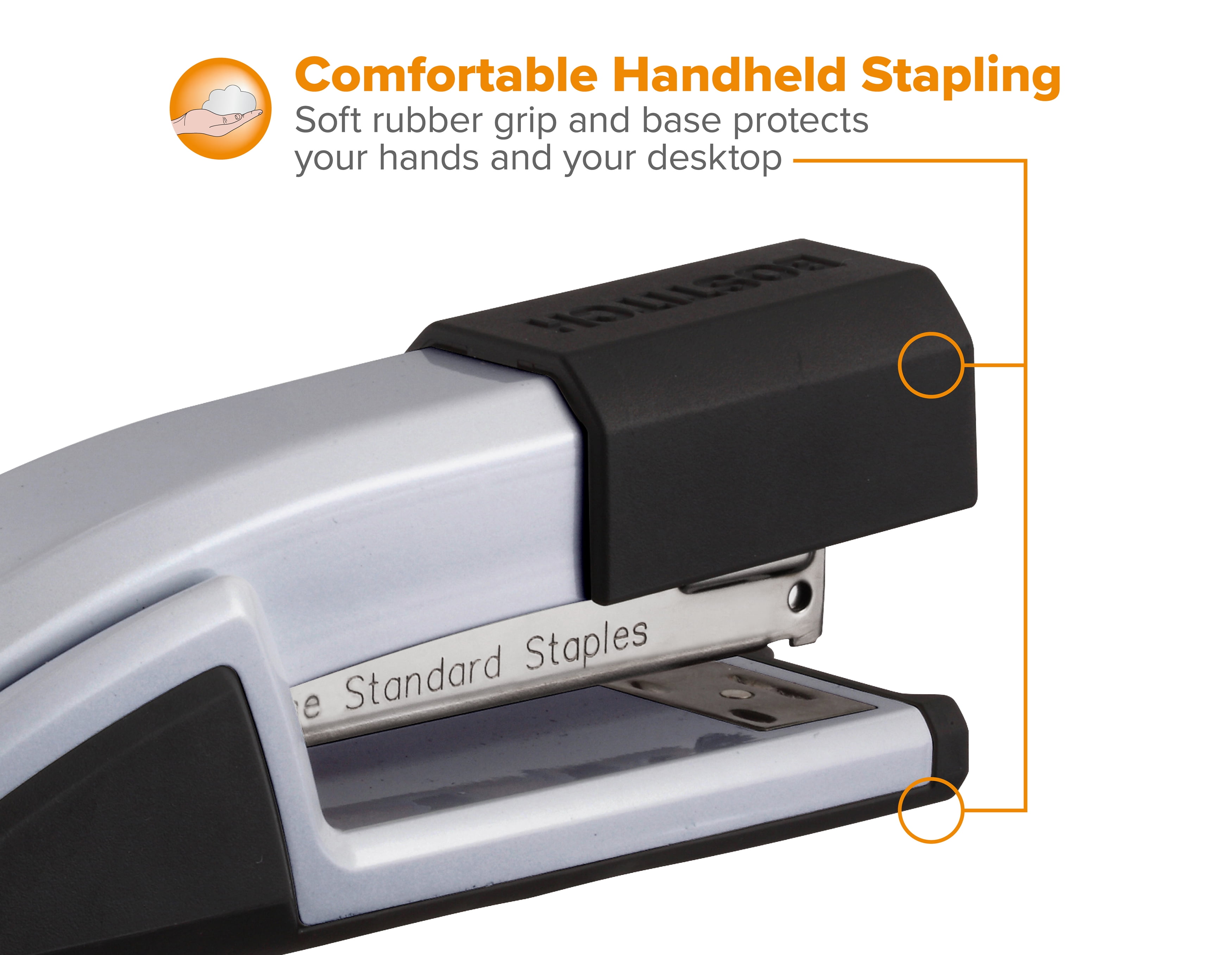 (3 pack) Bostitch Office Epic™ Desktop Stapler, Silver