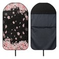 thumbnail image 6 of Uourmeti 1 Pack Terry Cloth Car Seat Cover Stain Resistant Waterproof, Compatible with Van Automotive Seat Truck Seat Car Seat Cover Protector(Pink Cherry Blossom Theme), 6 of 7