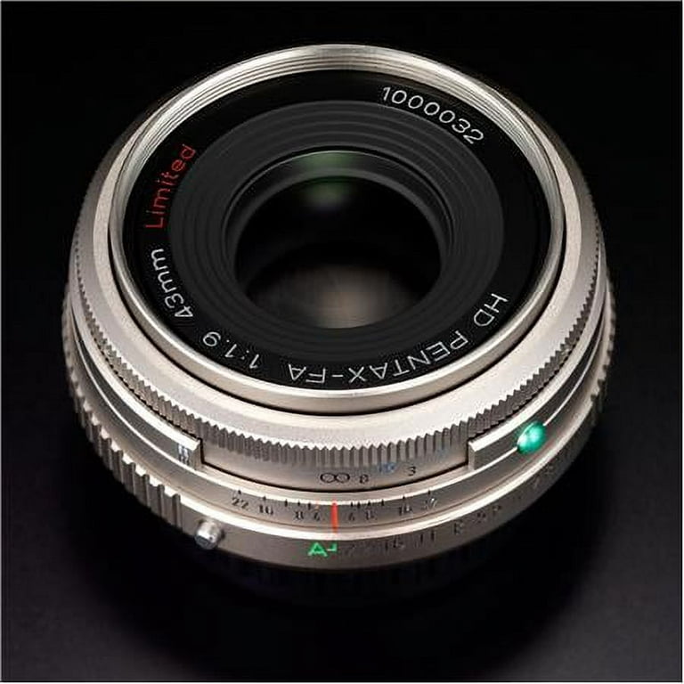 Lens, f/1.9 HD Silver 43mm Limited Pentax-FA