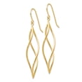 thumbnail image 2 of 14k Polished Long Twisted Dangle Earrings, 2 of 3