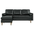 thumbnail image 5 of Valour 78" Leather Apartment Sectional Sofa, 5 of 7