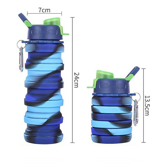 Botella de agua para niños yuxing Rainbow 500 ml A prueba de fugas azul B